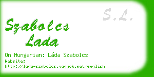 szabolcs lada business card